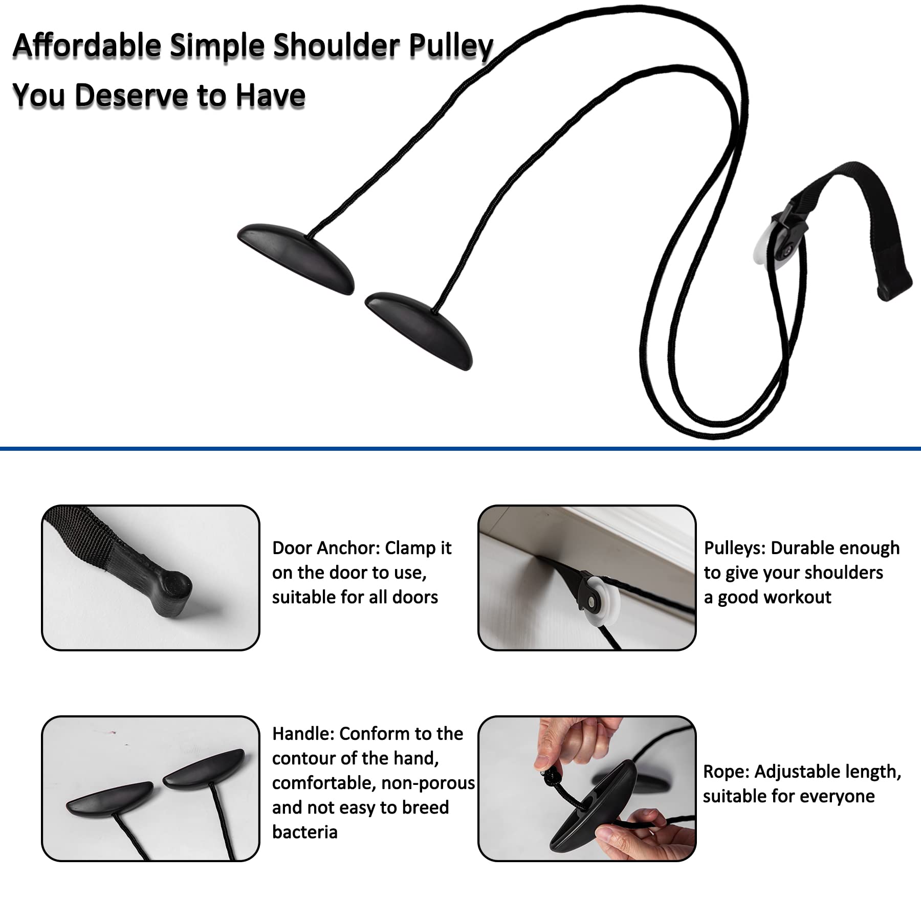 Over the Door Shoulder Pulley System for Passive Shoulder ROM