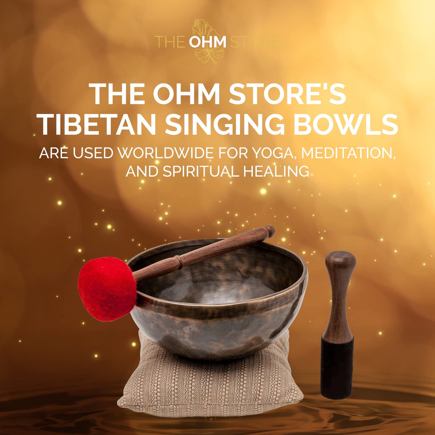 Deep Tone Pure Bronze Tibetan Singing Bowl for Sound Bath Meditation