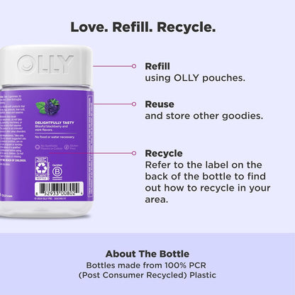 OLLY Sleep Gummies with Melatonin and L-Theanine for Restful Nights, 70 Count