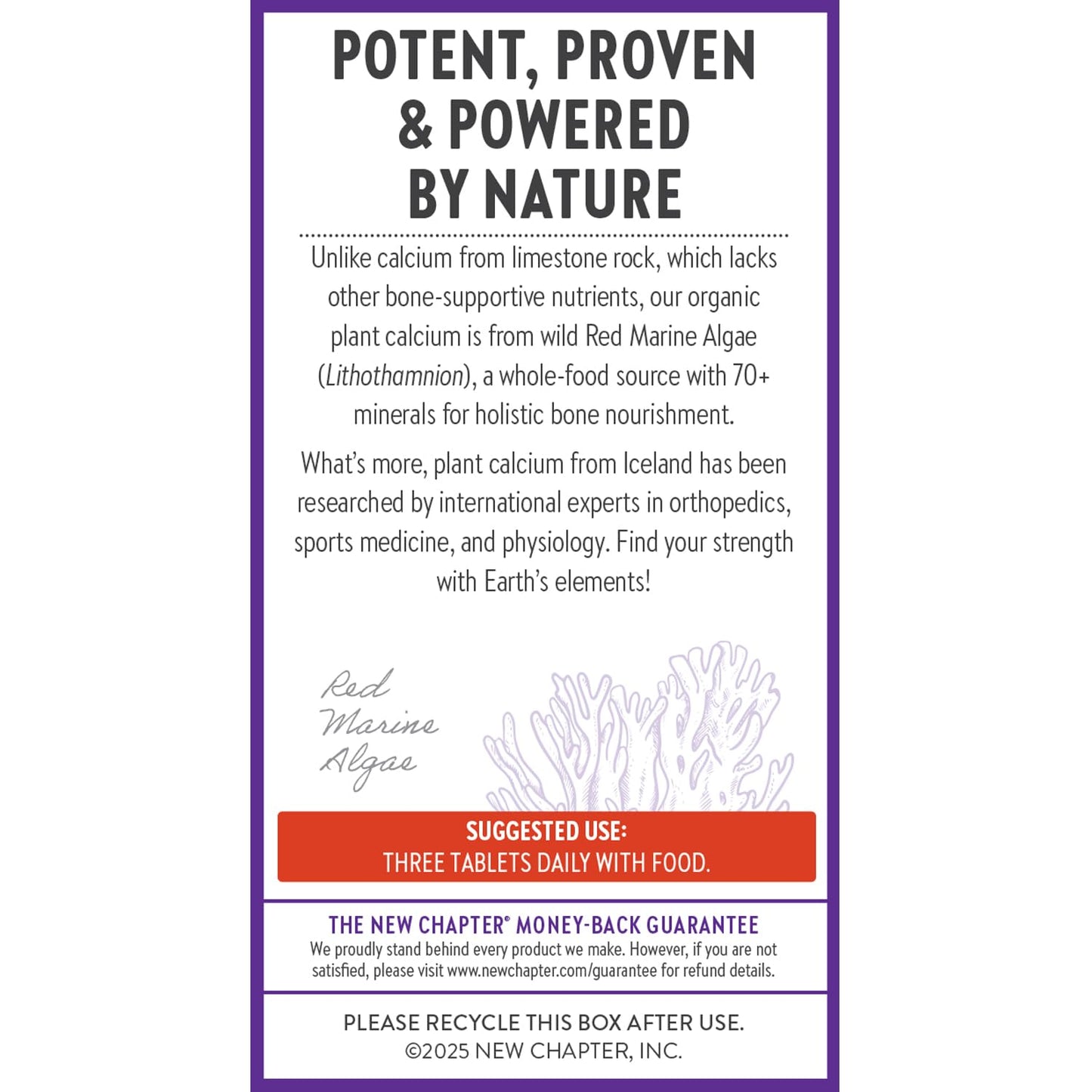 New Chapter Organic Plant Calcium with Magnesium and Vitamin D3+K2 for Bone Strength