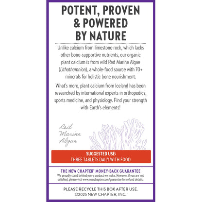 New Chapter Organic Plant Calcium with Magnesium and Vitamin D3+K2 for Bone Strength