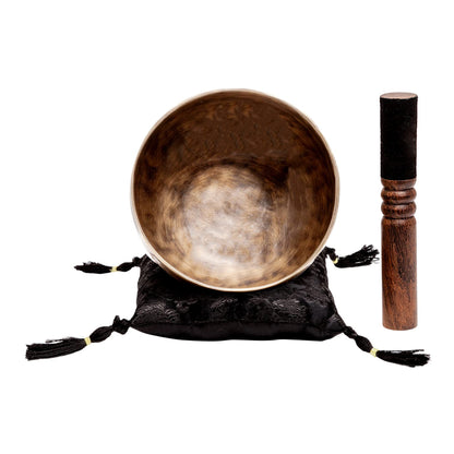 Deep Tone Pure Bronze Tibetan Singing Bowl for Sound Bath Meditation