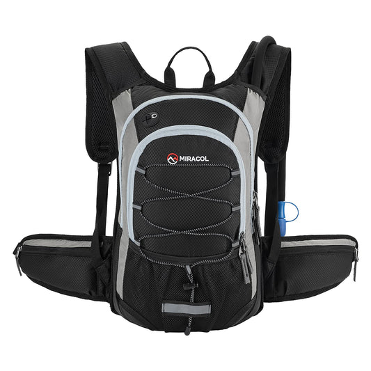 Hydration Hiking Backpack, Lightweight and Portable, 2L Bladder