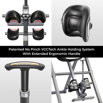 Inversion Table with Heat and Massage for Spinal Decompression