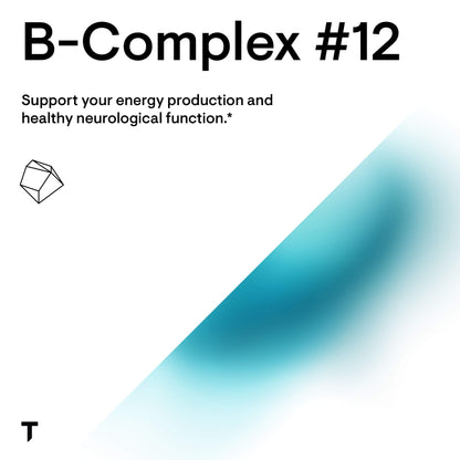 Thorne B-Complex #12, Methylated B Vitamins, Vegan-Certified