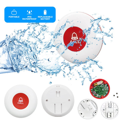 Wireless Caregiver Call Button Medical Alert System with 500ft Range