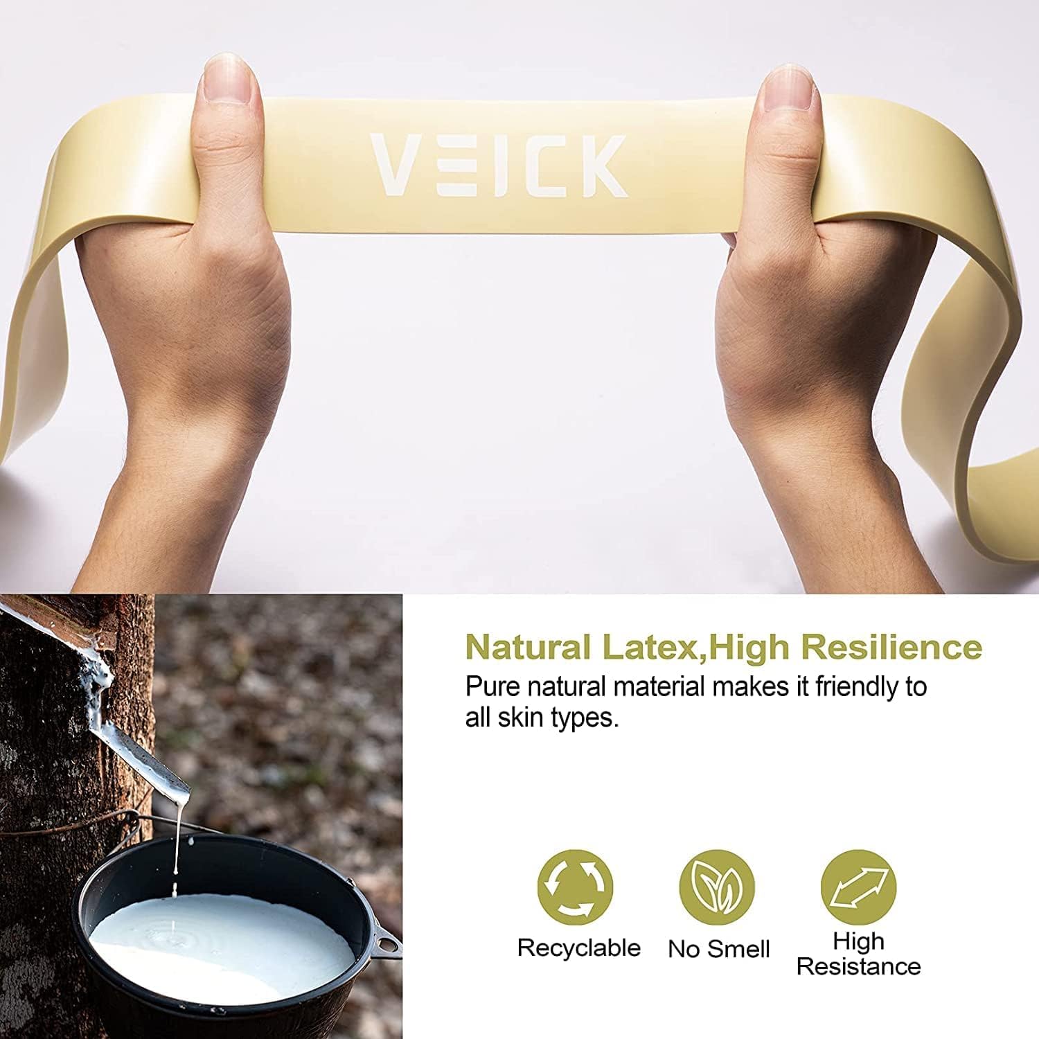 Extra Long Natural Rubber Loop Resistance Bands