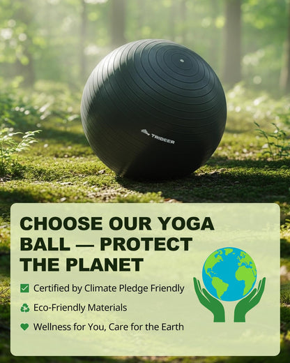 Trideer Exercise Yoga Ball for Balance and Core Stability