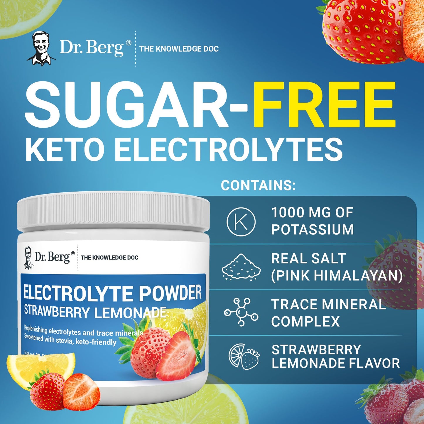 Dr. Berg Sugar Free Electrolyte Hydration Powder