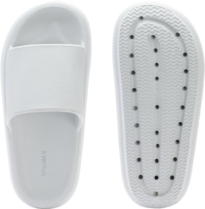 Unisex Orthopedic Pillow Slippers, House Slides Shower Sandals, Cushioned Thick Sole