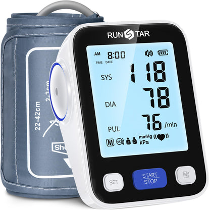 Upper Arm Blood Pressure Monitor with Wide Range Cuff, 8.6'' to 16.5'' - imprüv 