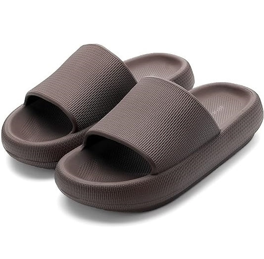 Unisex Orthopedic Pillow Slippers, House Slides Shower Sandals, Cushioned Thick Sole