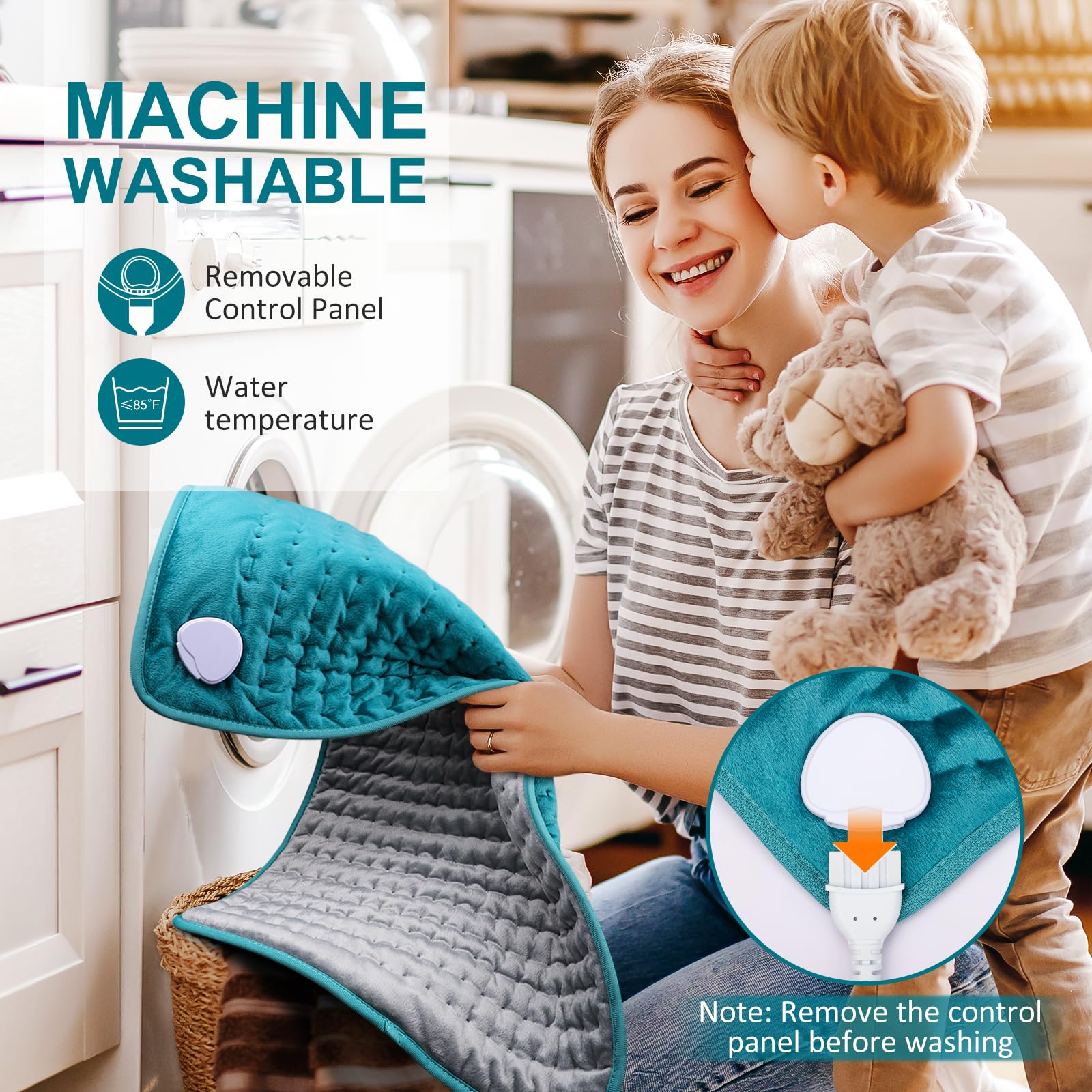 Machine Washable Electric Heating Pad