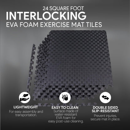 Extra Thick Interlocking Puzzle Foam Tiles for Workout Flooring