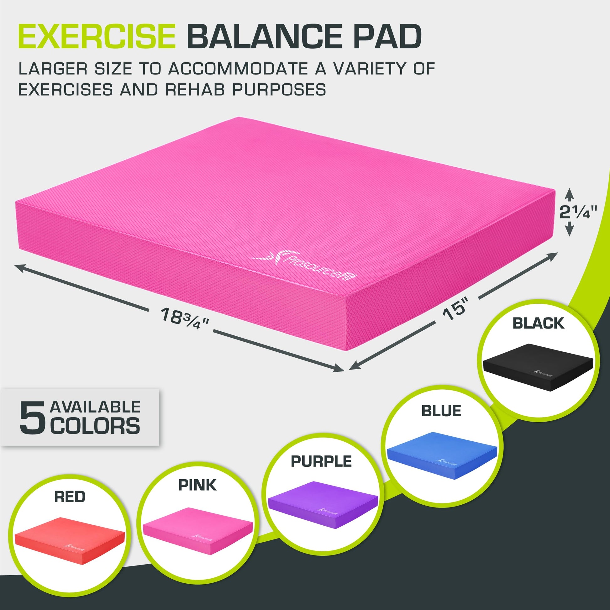 Non-Slip Cushioned Balance Foam Pad