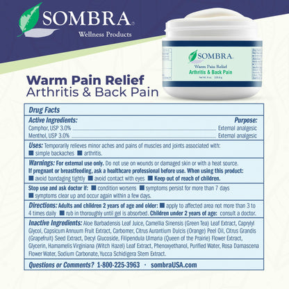 Sombra Warming Therapy Gel for Muscle Comfort and Tension Relief