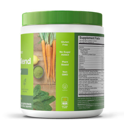 Superfood Greens Blend with Antioxidants, Digestive Enzymes, Fiber Prebiotics and Probiotics