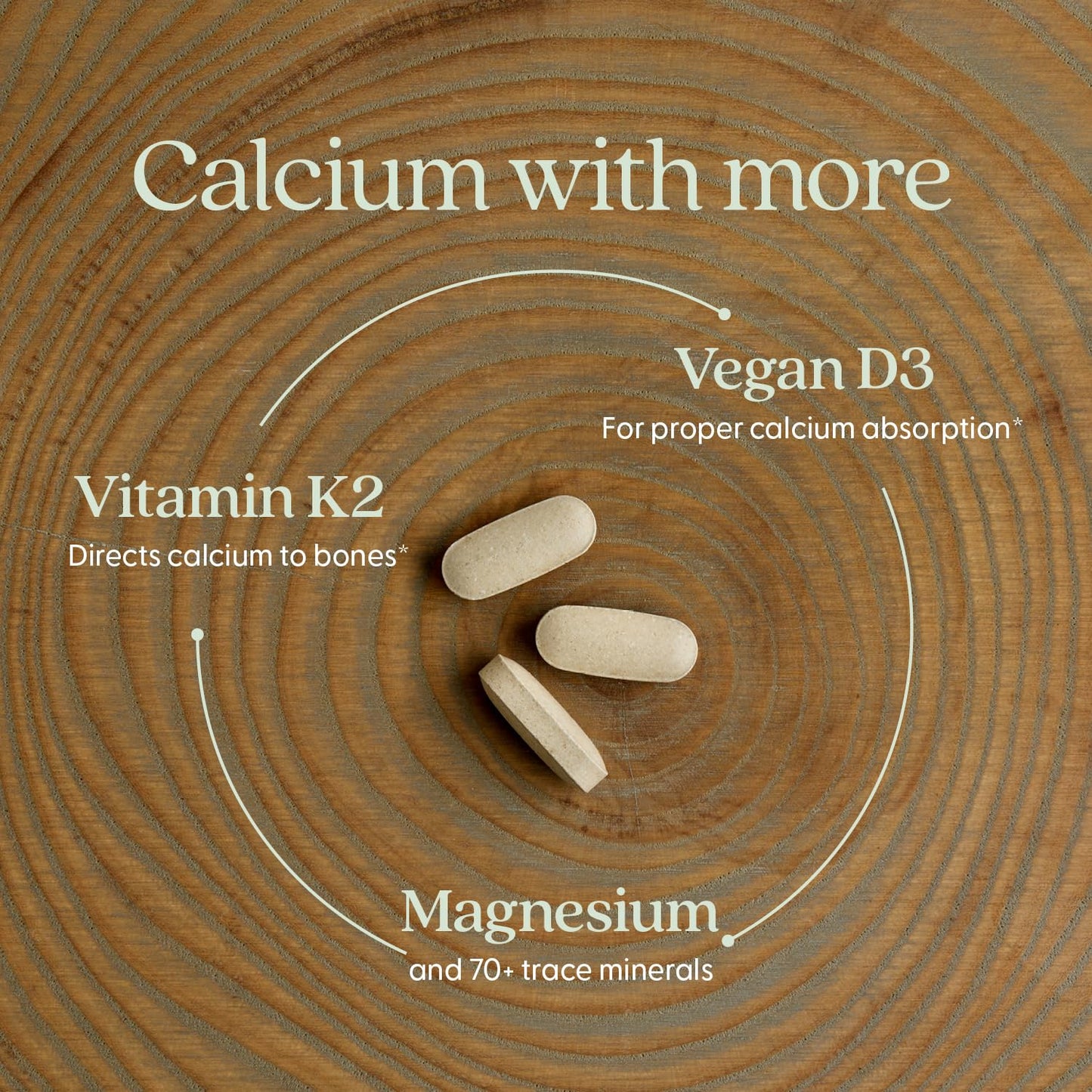 New Chapter Organic Plant Calcium with Magnesium and Vitamin D3+K2 for Bone Strength