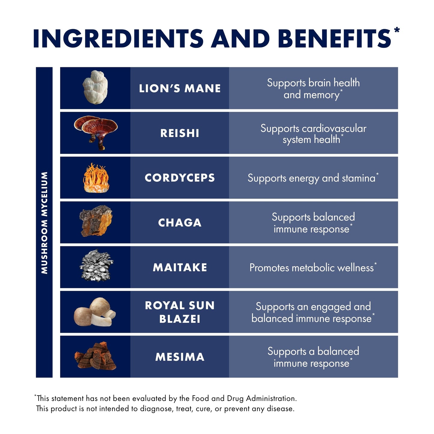 Host Defense Stamets 7 Mushroom Powder - 7 Species Blend - Mushroom Supplement for Immune Support with Royal Sun Blazei, Cordyceps, Reishi, Maitake, Lion's Mane, Chaga & Mesima - 7 oz (133 Servings)*