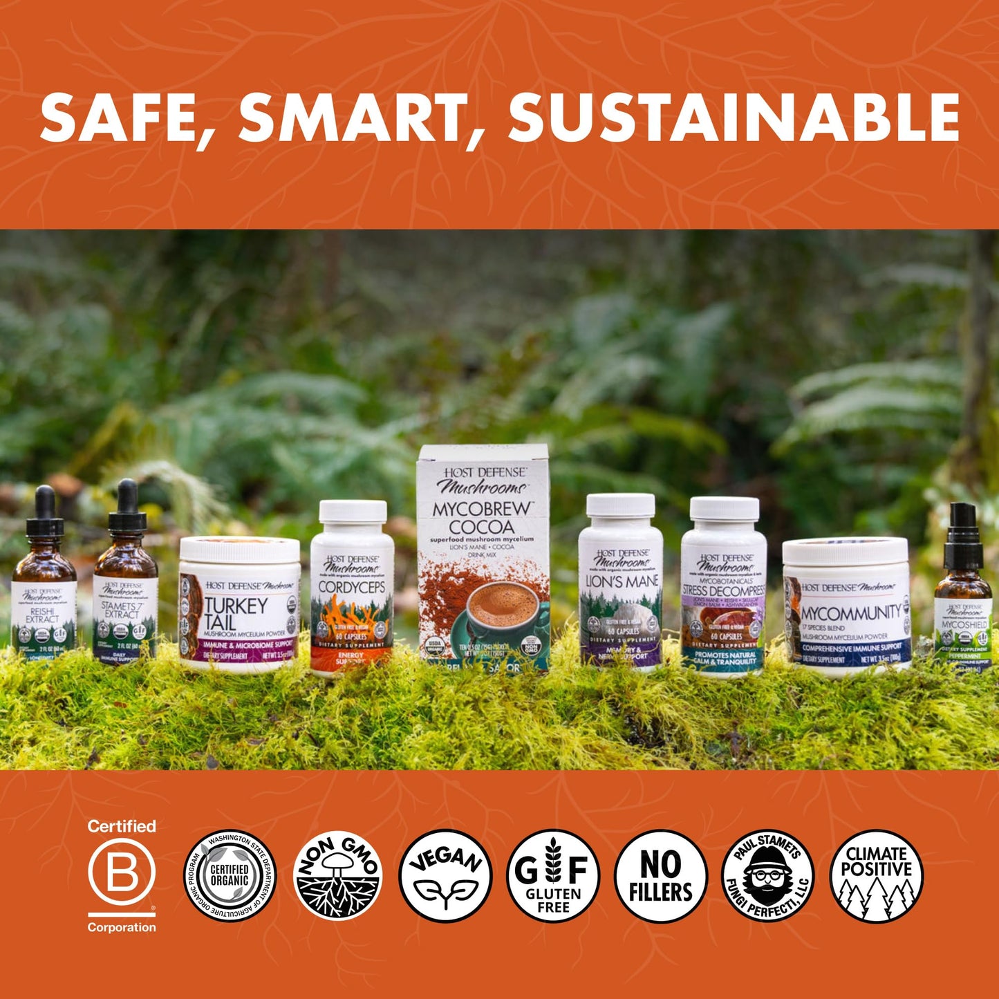 Host Defense Breathe Mushroom Powder Blend for Respiratory Support, 3.5 oz (66 Servings) - imprüv 