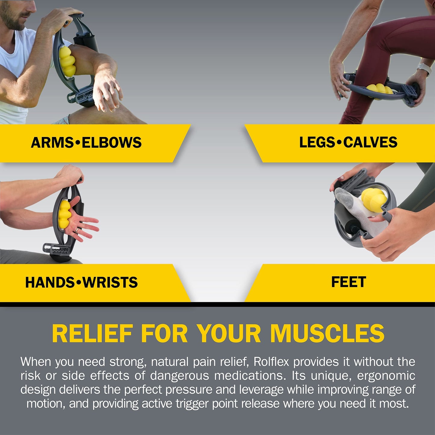 Forearm and Calf Massage Roller for Elbow Pain and Shin Splint Recovery