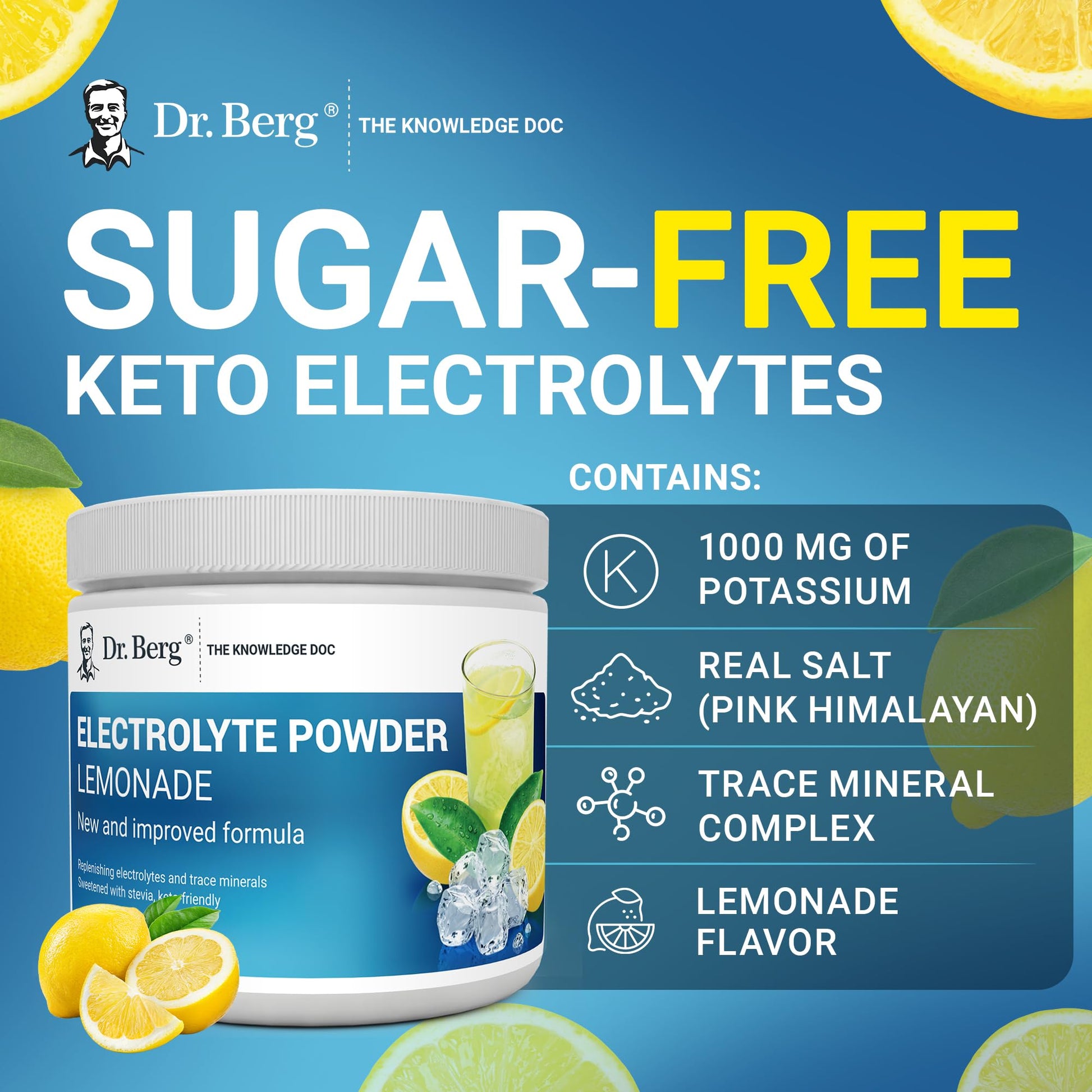 Dr. Berg Sugar Free Electrolyte Hydration Powder