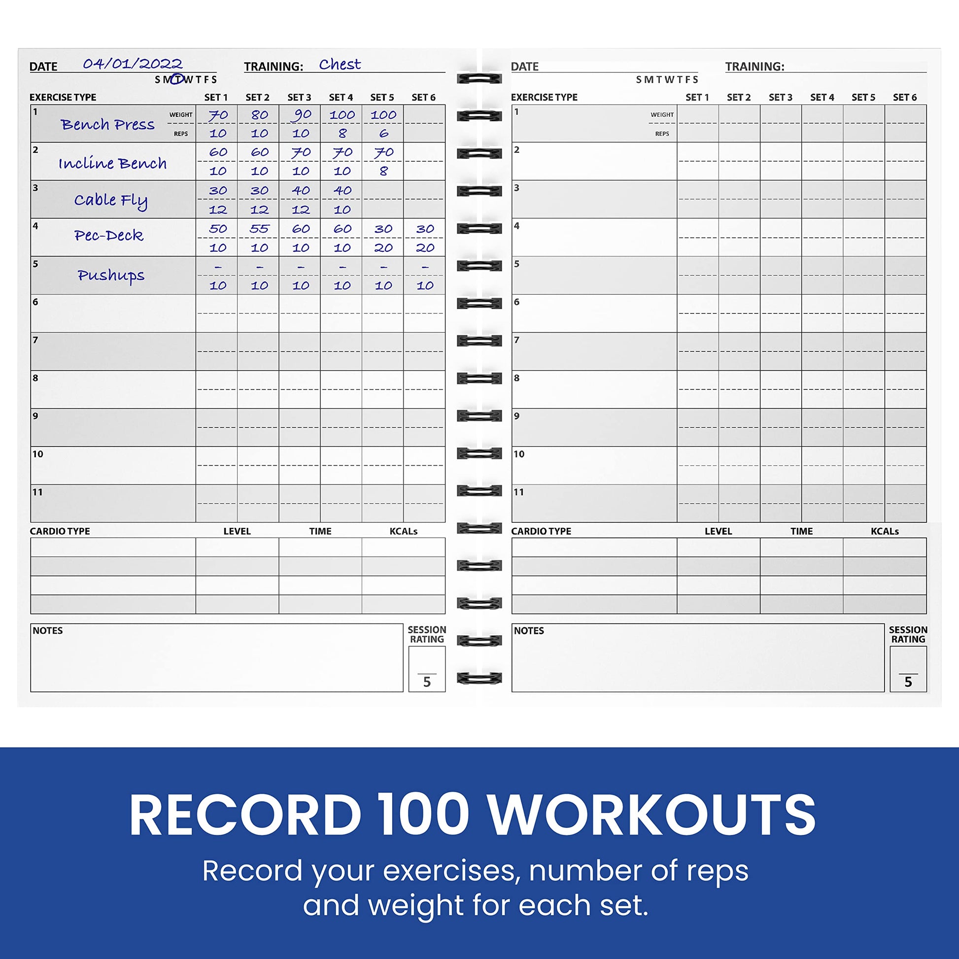 Ultimate Fitness Journal & Gym Workout Log Book