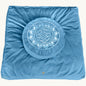 Traditional Tibetan Meditation Floor Pillow with Velvet Cover