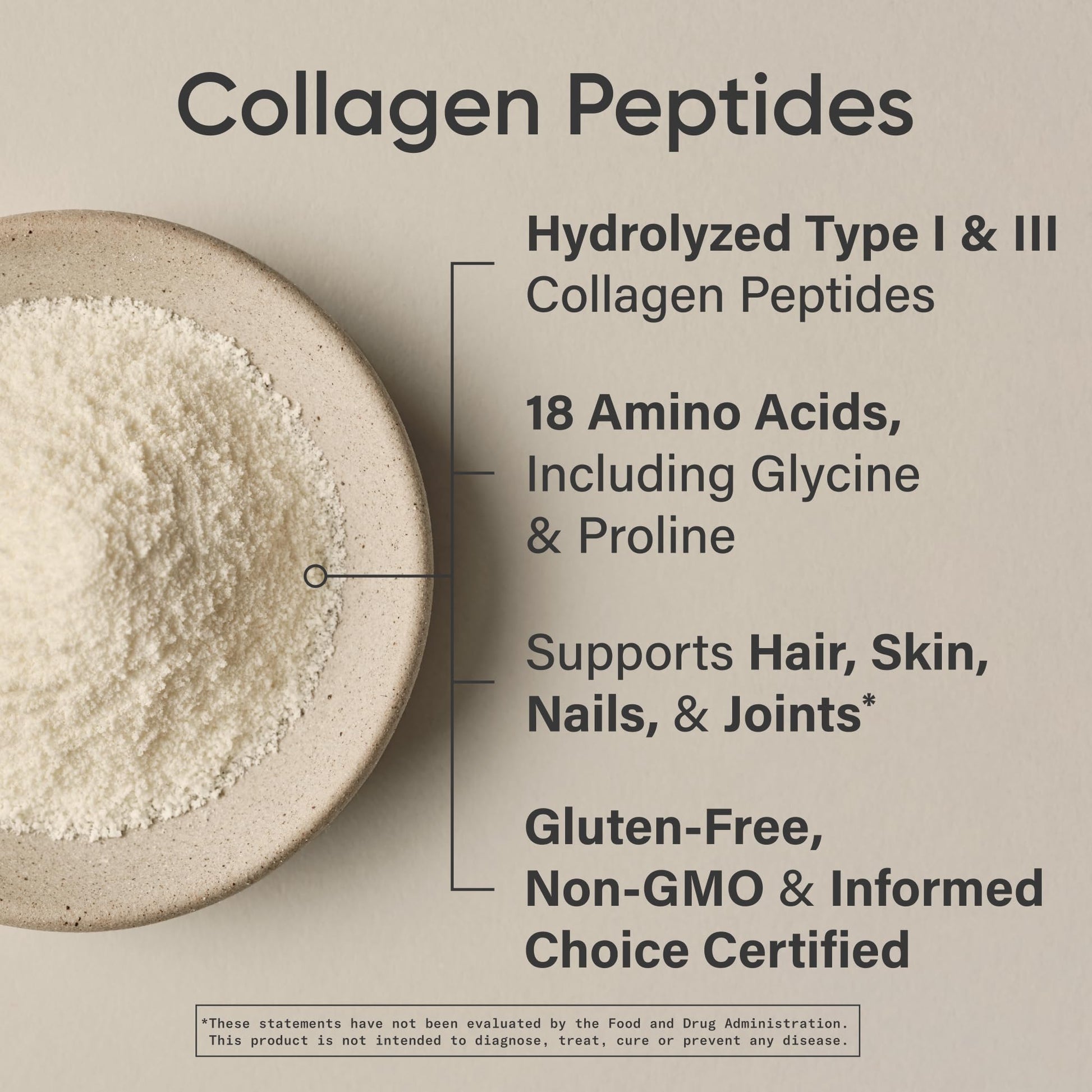 Sports Research Collagen Peptides - Hydrolyzed Type 1 & 3 Collagen Powder Protein Supplement for Healthy Skin, Nails, & Joints - Easy Mixing Vital Nutrients & Proteins, Collagen for Women & Men