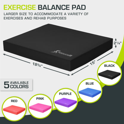 Non-Slip Cushioned Balance Foam Pad