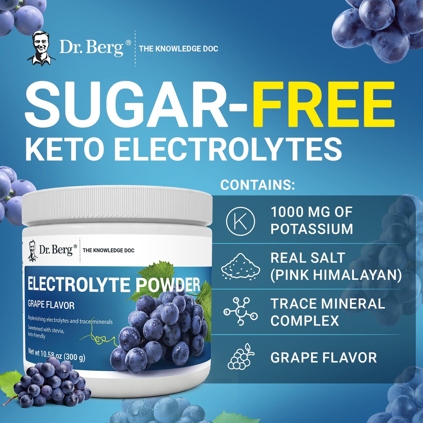 Dr. Berg Sugar Free Electrolyte Hydration Powder