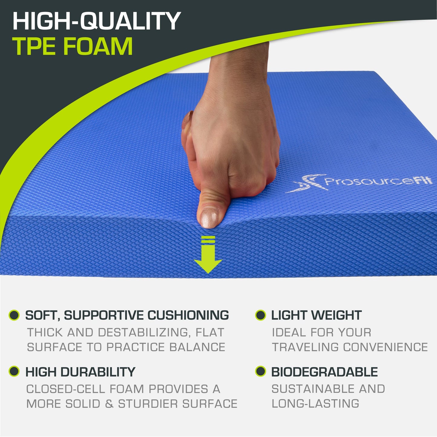 Non-Slip Cushioned Balance Foam Pad