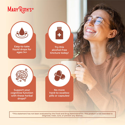 MaryRuth Organics Adaptogenic Ashwagandha Liquid Drops, 60 Servings