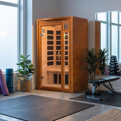 Low EMF Far Infrared Sauna with Red Light Therapy and Audio System