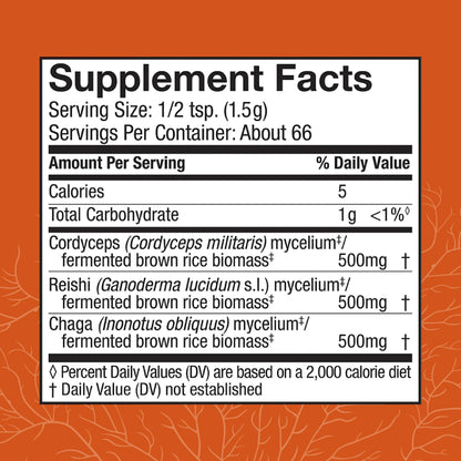 Host Defense Breathe Mushroom Powder Blend for Respiratory Support, 3.5 oz (66 Servings) - imprüv 