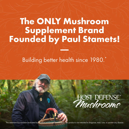 Host Defense Breathe Mushroom Powder Blend for Respiratory Support, 3.5 oz (66 Servings) - imprüv 