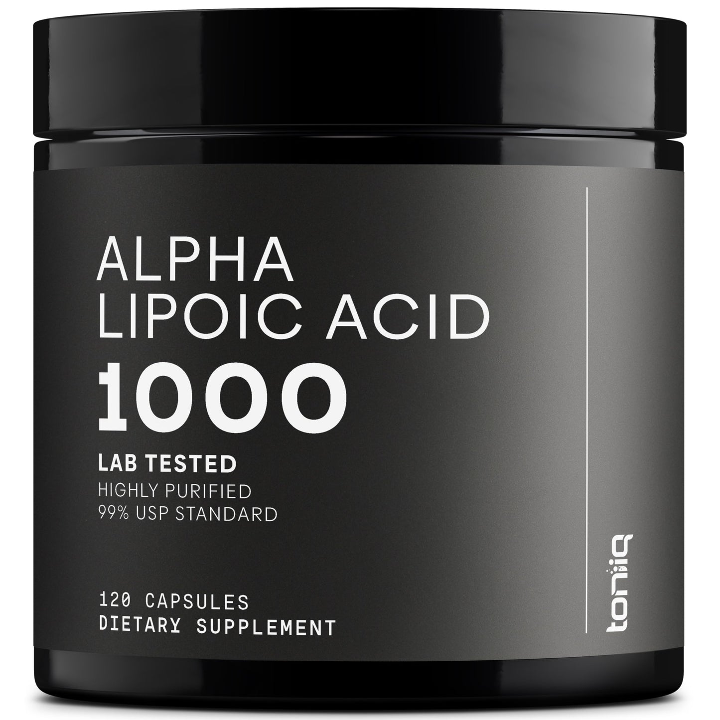 Toniiq Alpha Lipoic Acid 1000mg Capsules, 99% Pure ALA, 120 Capsules