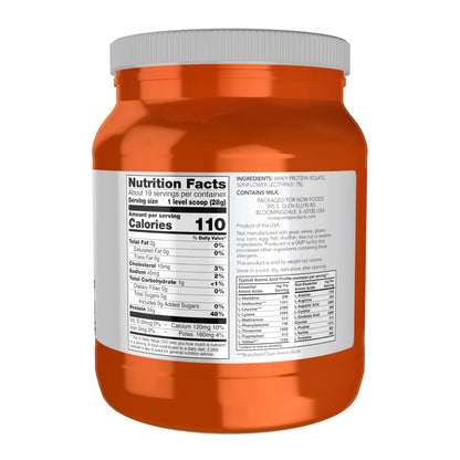 NOW Foods Sports Whey Protein Isolate with BCAAs, Unflavored