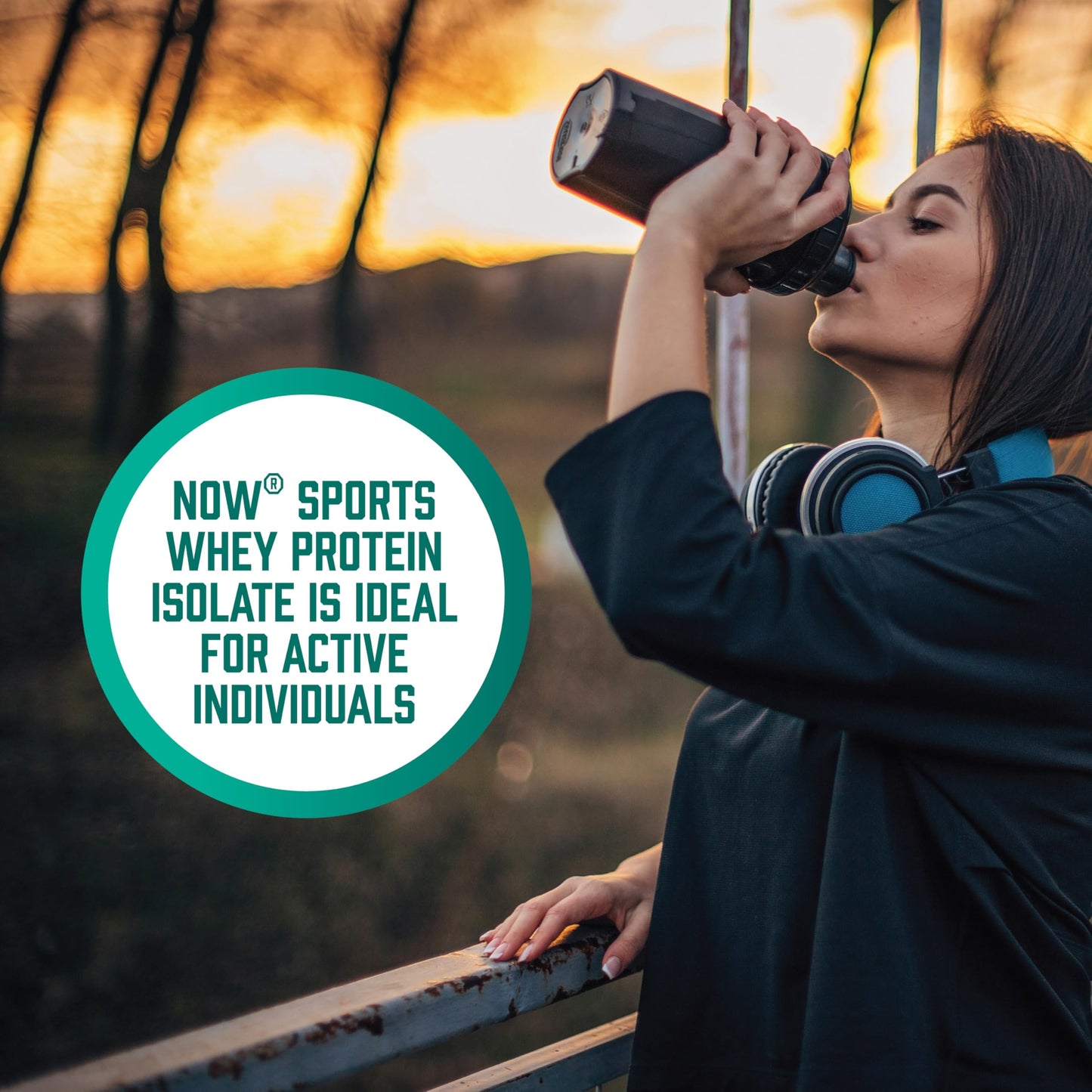 NOW Foods Sports Whey Protein Isolate with BCAAs, Unflavored