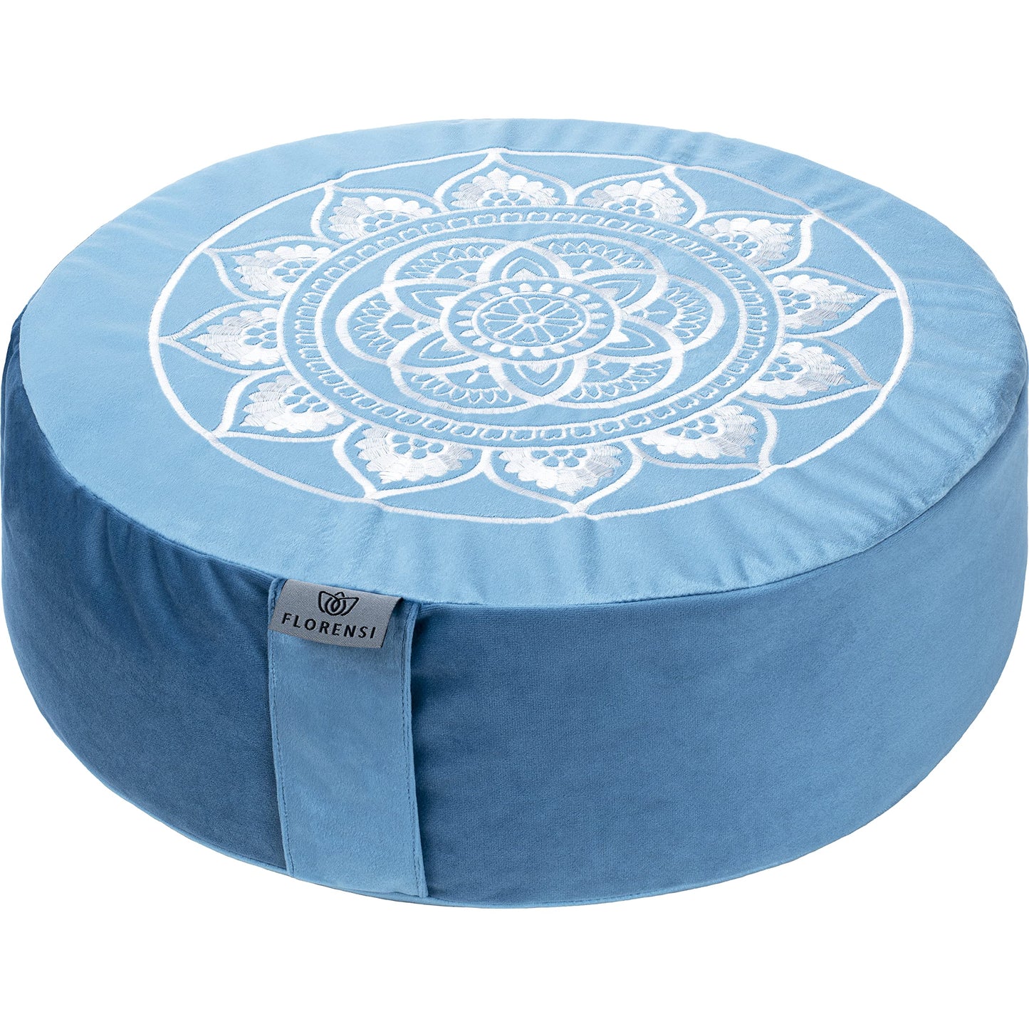 Traditional Tibetan Meditation Floor Pillow with Velvet Cover