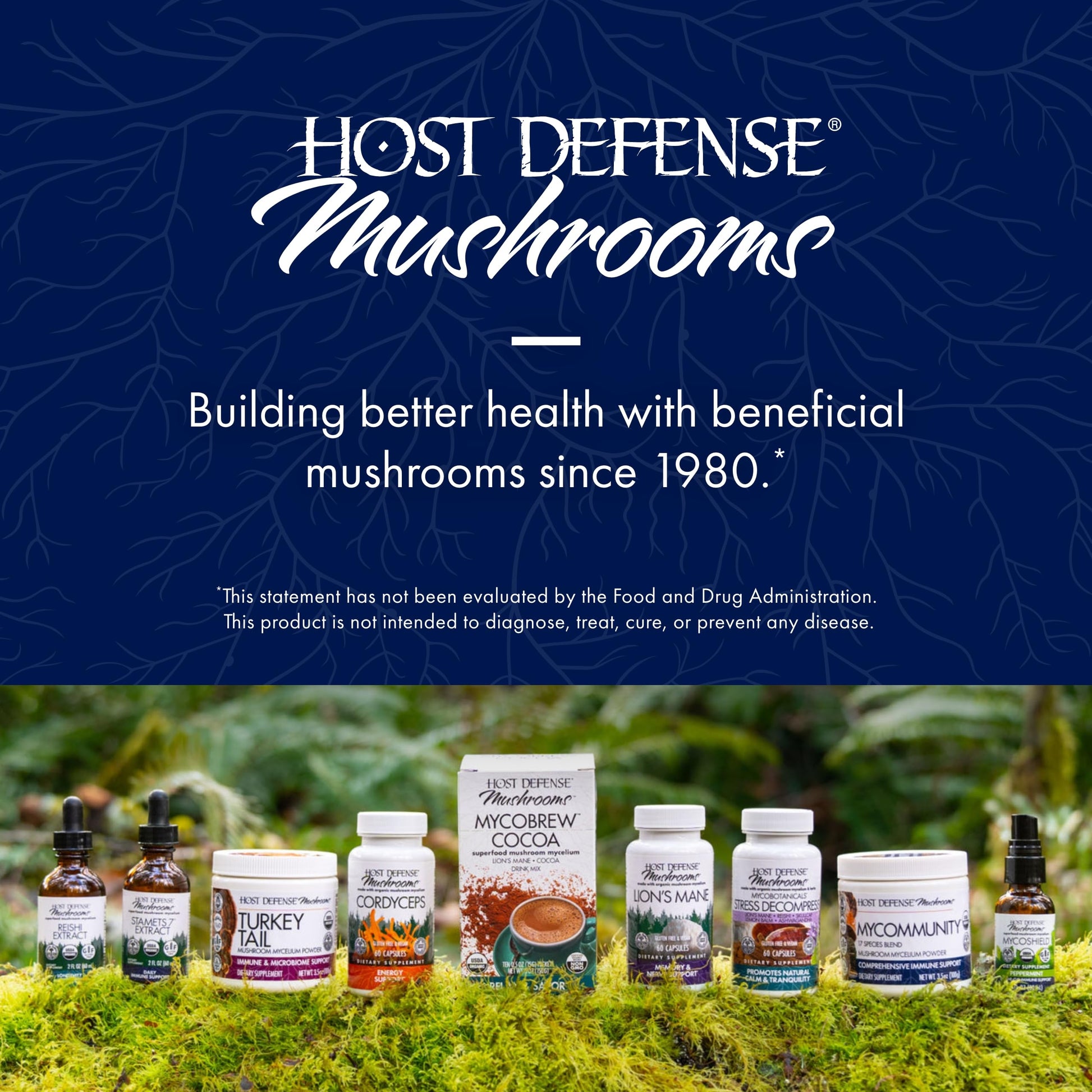 Host Defense Stamets 7 Mushroom Powder - 7 Species Blend - Mushroom Supplement for Immune Support with Royal Sun Blazei, Cordyceps, Reishi, Maitake, Lion's Mane, Chaga & Mesima - 7 oz (133 Servings)*