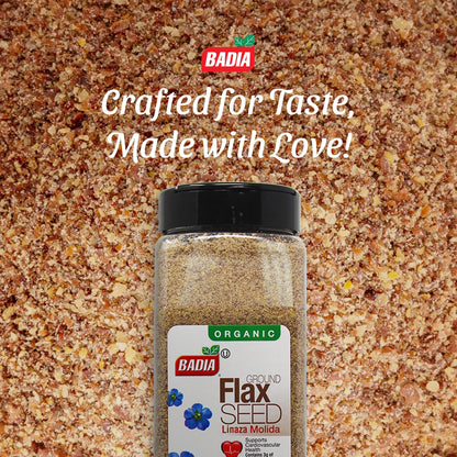 Organic Ground Flaxseed High in Fiber, Plant Omega-3, and Lignans for Heart Health - imprüv 