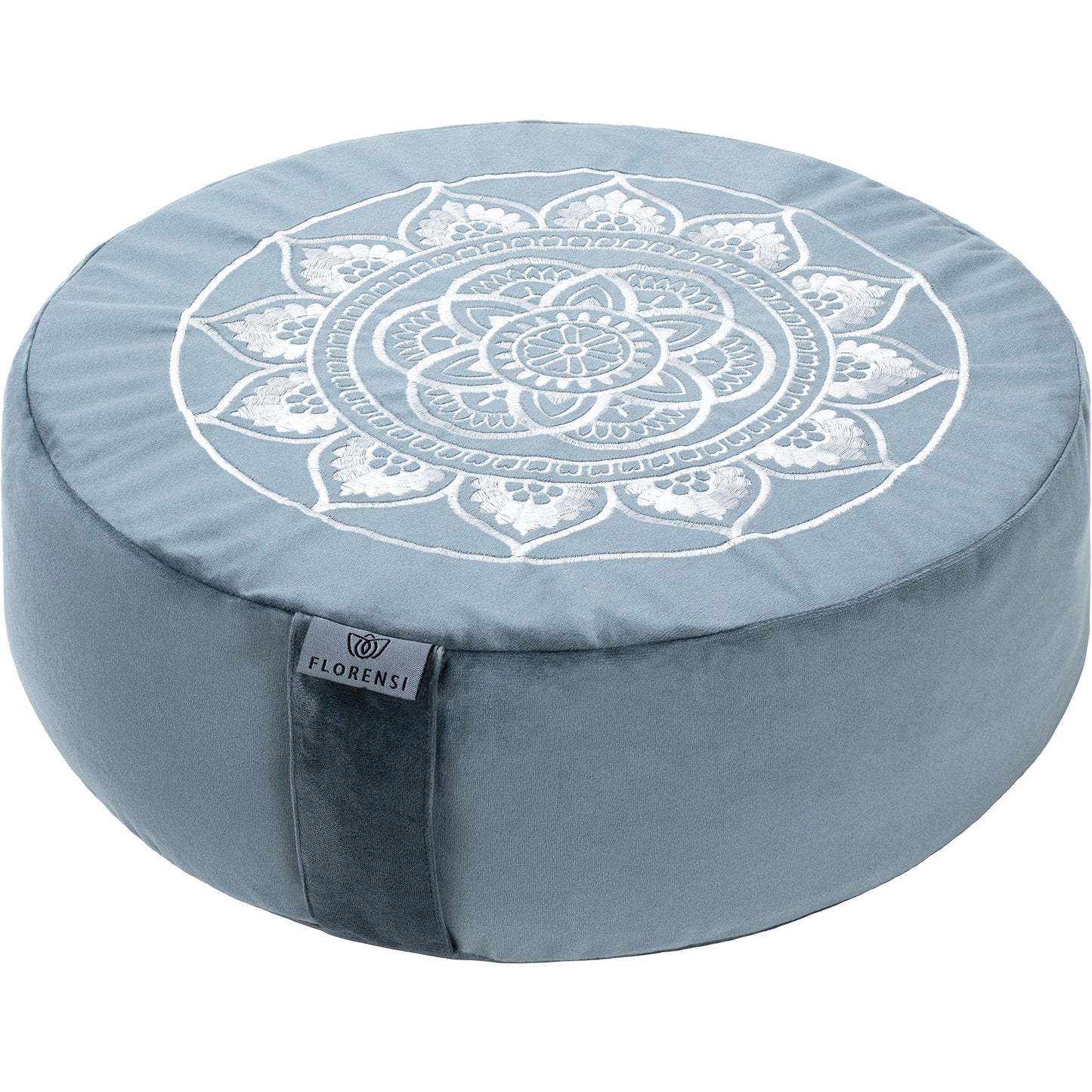 Traditional Tibetan Meditation Floor Pillow with Velvet Cover