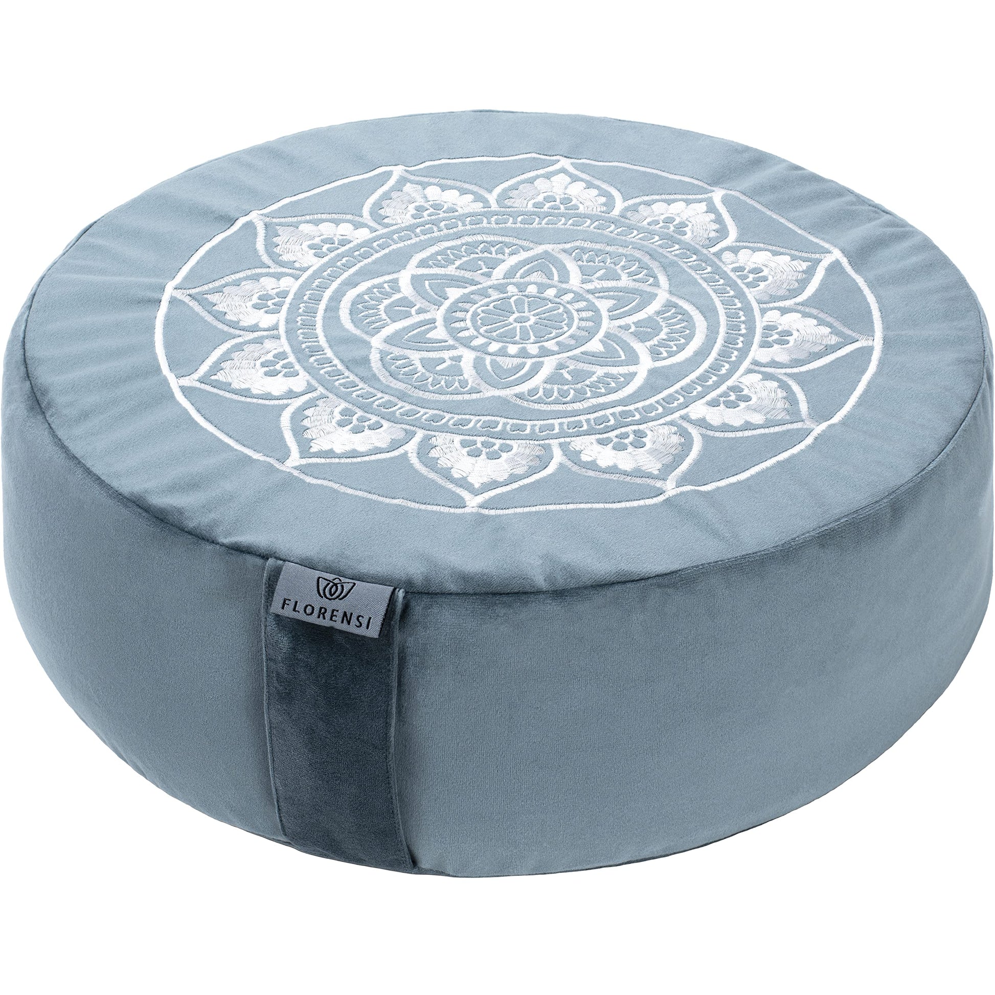 Traditional Tibetan Meditation Floor Pillow with Velvet Cover - imprüv 