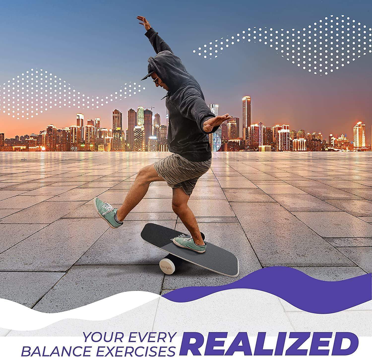 Balance Board Surf Sport Trainer for Core Strength & Coordination - imprüv  