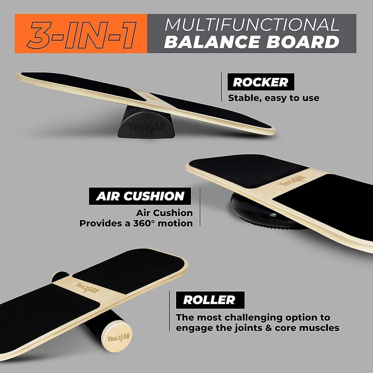 Balance Board Surf Sport Trainer for Core Strength & Coordination - imprüv  