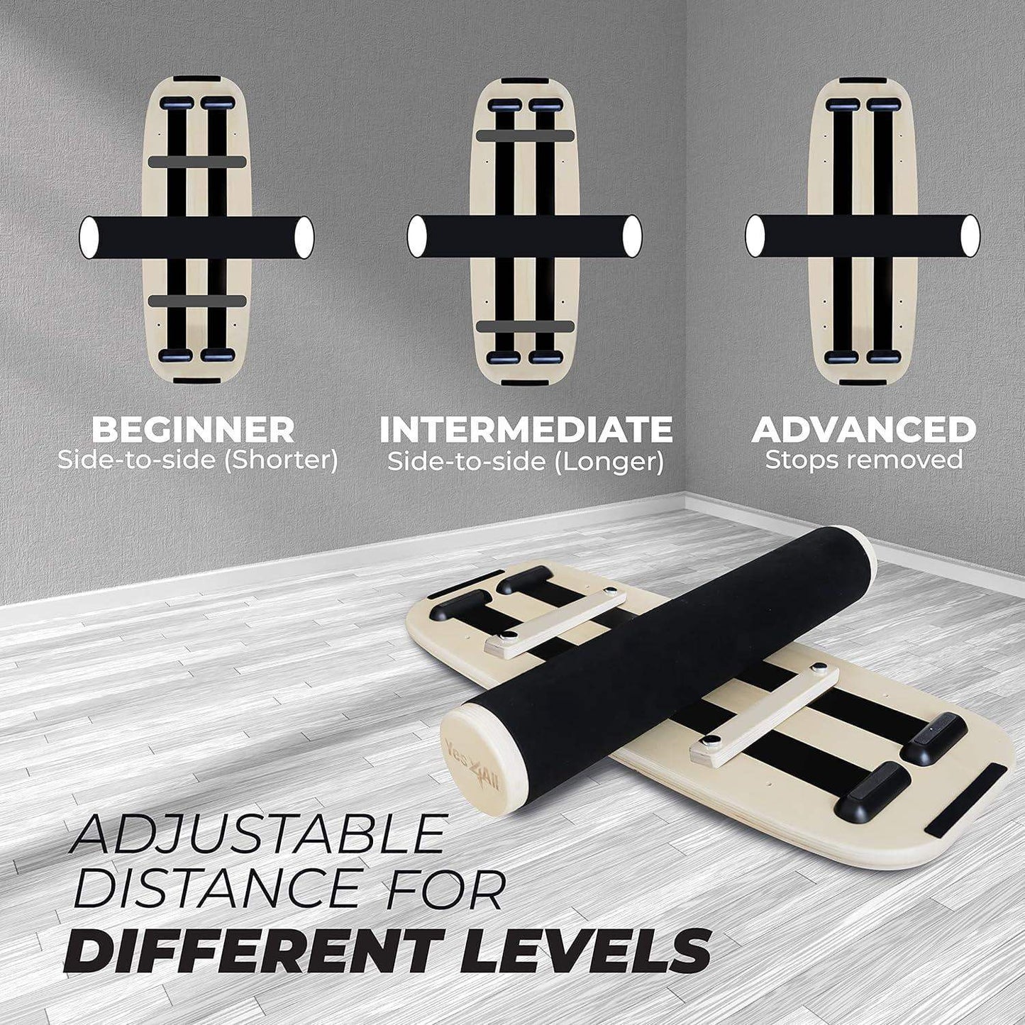 Balance Board Surf Sport Trainer for Core Strength & Coordination - imprüv  