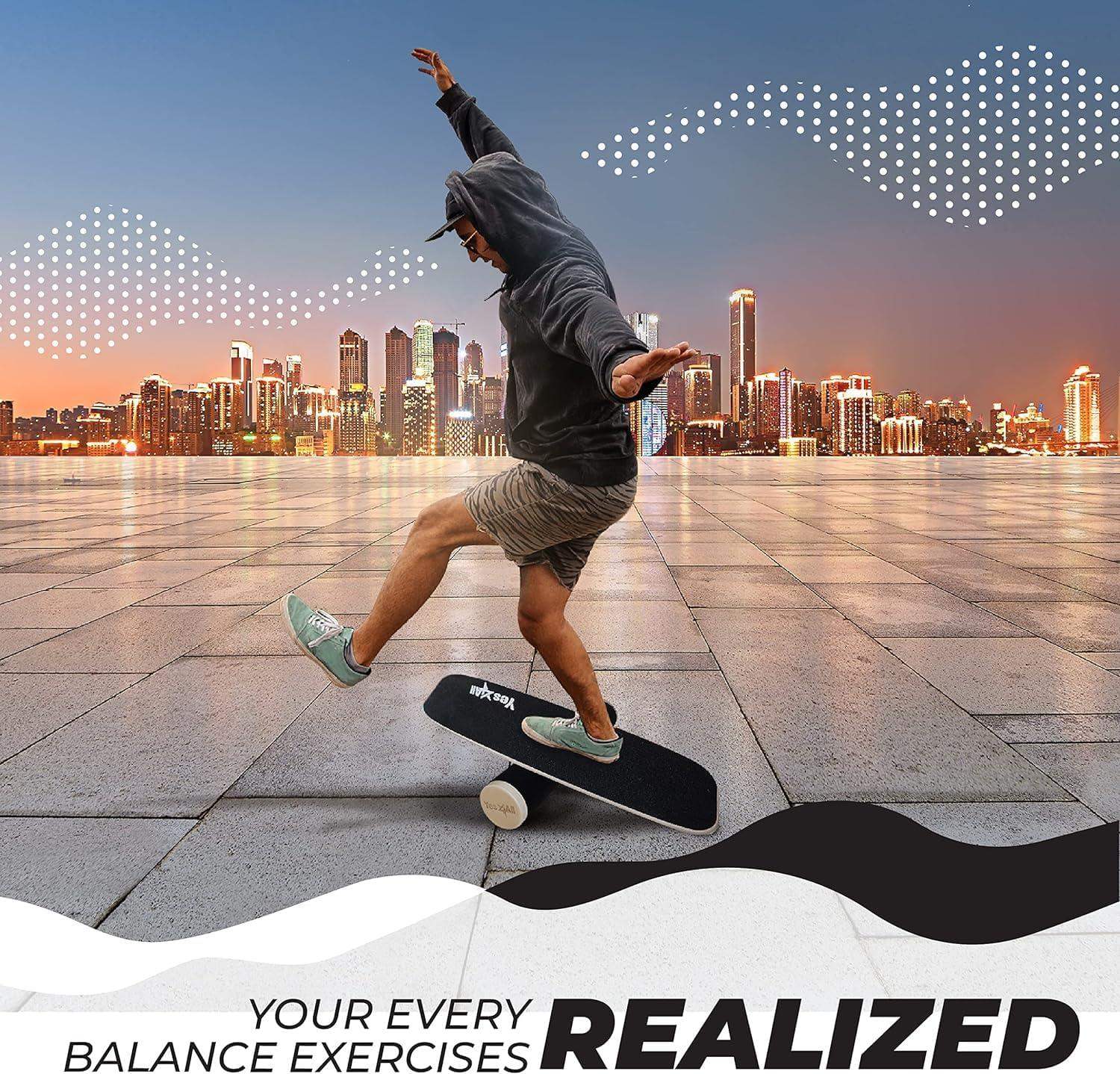 Balance Board Surf Sport Trainer for Core Strength & Coordination - imprüv  