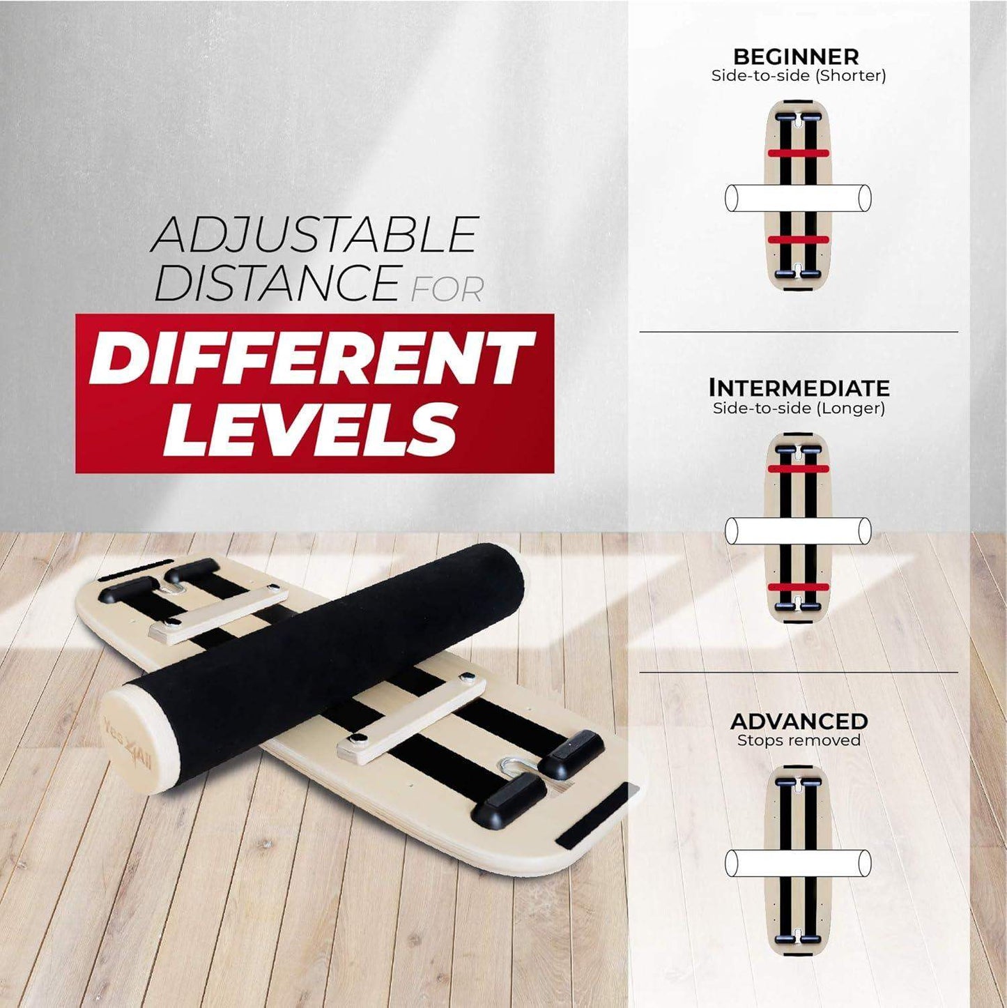 Balance Board Surf Sport Trainer for Core Strength & Coordination - imprüv  