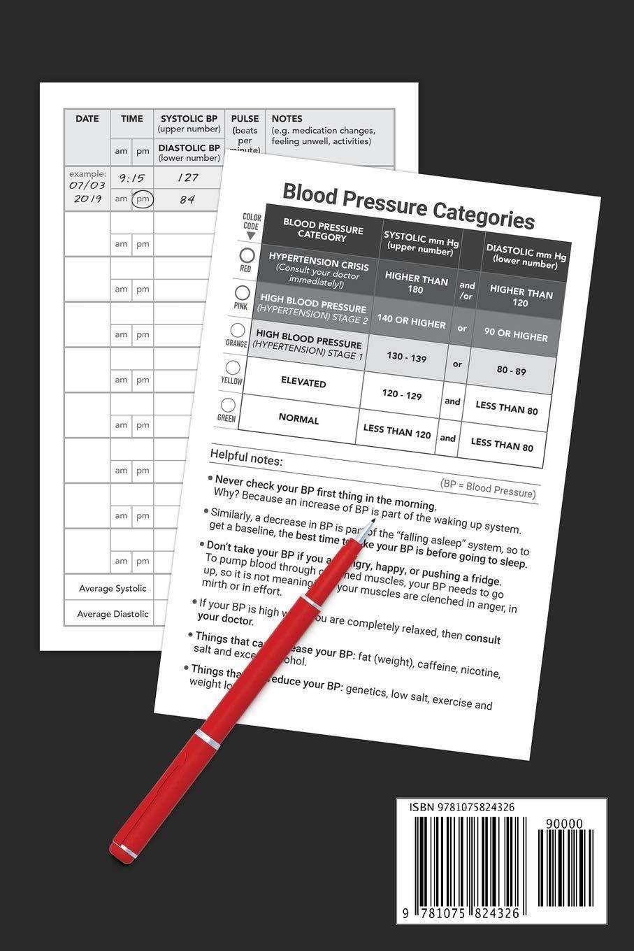 Blood Pressure Log Book to Record and Monitor Blood Pressure at Home - imprüv  